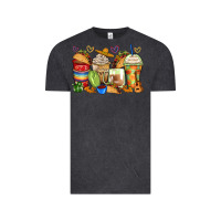 Vintage Black tacos coffee cups Vintage Tee - Zillion Design Studio