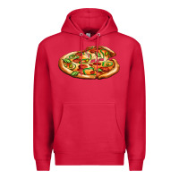 Cardinal big pizza Premium Hoodie - AdoDesignShop