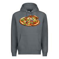 Rock big pizza Premium Hoodie - AdoDesignShop