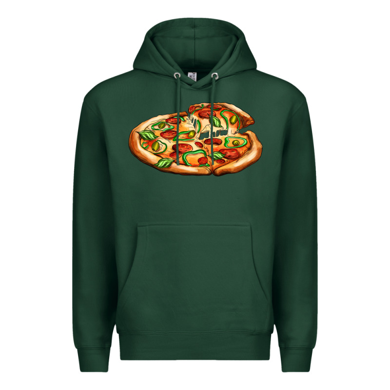 Big Pizza Premium Hoodie by AdoDesignShop | Teevron