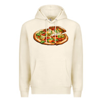 Tofu big pizza Premium Hoodie - AdoDesignShop