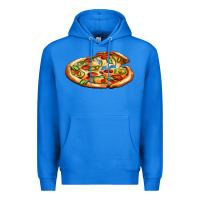 True Royal big pizza Premium Hoodie - AdoDesignShop