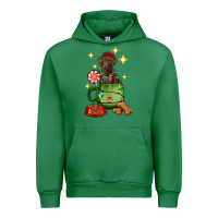 Emerald Christmas coffee cup with Labrador Urban Hoodie - RanaPortraitStore