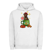 Pigment Lunar Rock Christmas coffee cup with Labrador Urban Hoodie - RanaPortraitStore