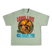 Oil Green long live the cowboys Urban Heavy Tee - Zillion Design Studio