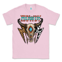 Bubblegum Pink howdy boho skull Classic Tee - CowhideDigitalArt