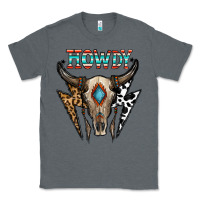 Charcoal Heather howdy boho skull Classic Tee - CowhideDigitalArt
