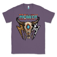 Lavender howdy boho skull Classic Tee - CowhideDigitalArt