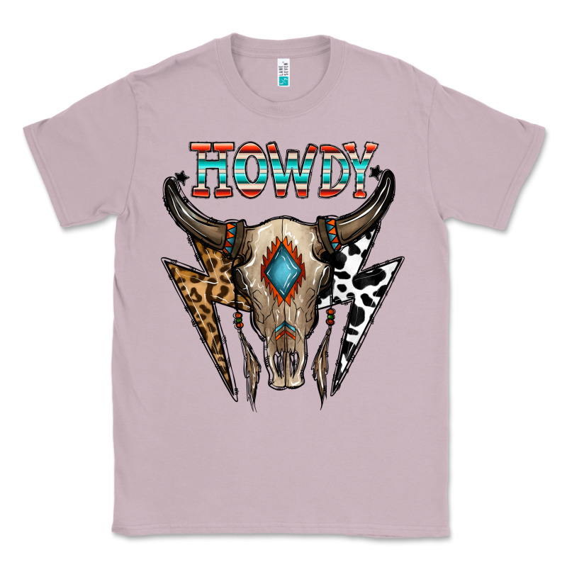 Howdy Boho Skull Classic Tee by CowhideDigitalArt | Teevron