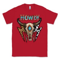 Red howdy boho skull Classic Tee - CowhideDigitalArt