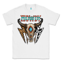White howdy boho skull Classic Tee - CowhideDigitalArt