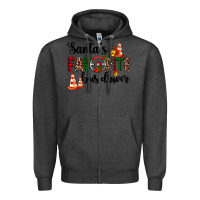 Charcoal Heather santa's favorite bus driver Zipper Hoodie - AdoDesignShop