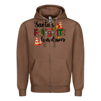Chestnut santa's favorite bus driver Zipper Hoodie - AdoDesignShop