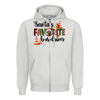 Dove Grey santa's favorite bus driver Zipper Hoodie - AdoDesignShop