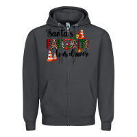 Smoke santa's favorite bus driver Zipper Hoodie - AdoDesignShop