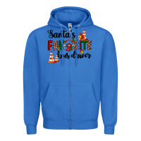 True Royal santa's favorite bus driver Zipper Hoodie - AdoDesignShop