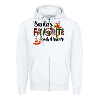 White santa's favorite bus driver Zipper Hoodie - AdoDesignShop