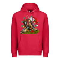 Cardinal Christmas soldier veteran boots Premium Hoodie - MaliasSmallBusiness
