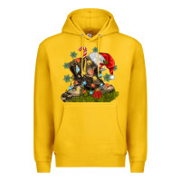 Lemon Christmas soldier veteran boots Premium Hoodie - MaliasSmallBusiness