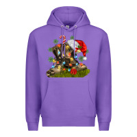 Purple Christmas soldier veteran boots Premium Hoodie - MaliasSmallBusiness