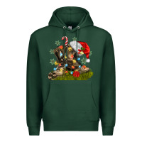 Sports Green Christmas soldier veteran boots Premium Hoodie - MaliasSmallBusiness