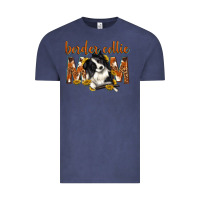 Vintage Denim western border collie mom Vintage Tee - texasbilliewilder