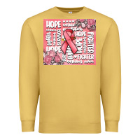 Antique Gold cancer words Premium Sweatshirt - MaliasSmallBusiness