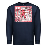 Navy cancer words Premium Sweatshirt - MaliasSmallBusiness