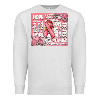 Oatmeal Heather cancer words Premium Sweatshirt - MaliasSmallBusiness