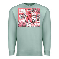 Seafoam cancer words Premium Sweatshirt - MaliasSmallBusiness