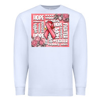 White cancer words Premium Sweatshirt - MaliasSmallBusiness