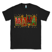 Black mama christmas Classic Tee - FaDigitalArtStudio
