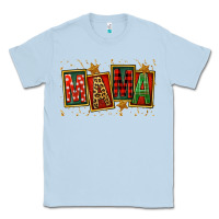 Dusty Blue mama christmas Classic Tee - FaDigitalArtStudio