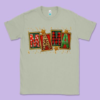 Mama Christmas Classic Tee Designed By Fadigitalartstudio