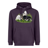 Plum two baby nigerian dwarf goat Heavyweight Hoodie - LillyAllenDesigns