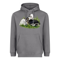 Storm two baby nigerian dwarf goat Heavyweight Hoodie - LillyAllenDesigns