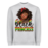 Heather Grey little black princess Heavyweight Sweatshirt - texasbilliewilder