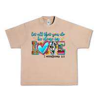 Burro let all that you do be done in love Urban Heavy Tee - Zillion Design Studio