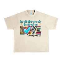 Sandshell let all that you do be done in love Urban Heavy Tee - Zillion Design Studio