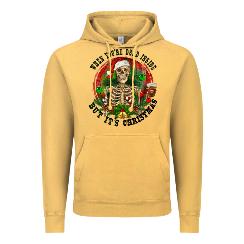 When You're Dead Inside But It's Christmas Vintage Hoodie by RanaPortraitStore | Teevron