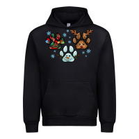 Black Christmas paws Urban Hoodie - RanaPortraitStore