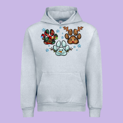 Christmas Paws Urban Hoodie Designed By Ranaportraitstore
