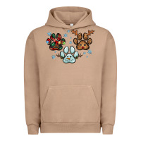 Pigment Burro Christmas paws Urban Hoodie - RanaPortraitStore