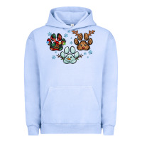 Pigment Grape Ice Christmas paws Urban Hoodie - RanaPortraitStore