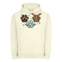 Pigment Pistachio Christmas paws Urban Hoodie - RanaPortraitStore