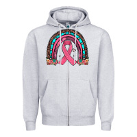 Heather Grey ribbon rainbow Zipper Hoodie - JahusDesignShop