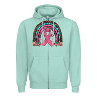 Seafoam ribbon rainbow Zipper Hoodie - JahusDesignShop
