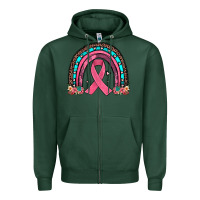 Sports Green ribbon rainbow Zipper Hoodie - JahusDesignShop