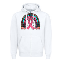 White ribbon rainbow Zipper Hoodie - JahusDesignShop