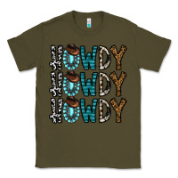 Army Green howdy howdy howdy Classic Tee - CowhideDigitalArt